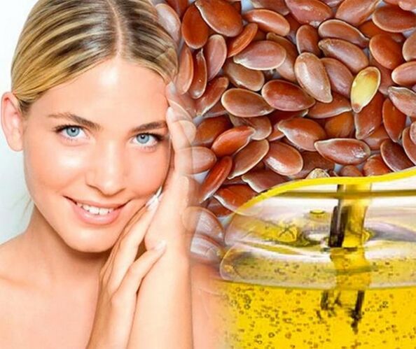 mặt nạ với dầu hạt lanh